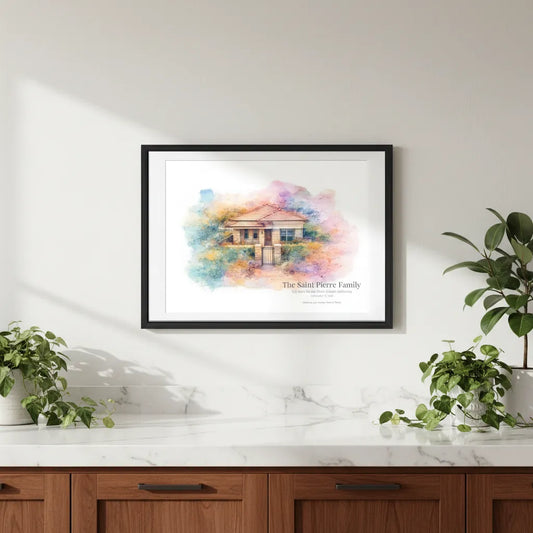 The Home Collection™ – Watercolor Home Portrait