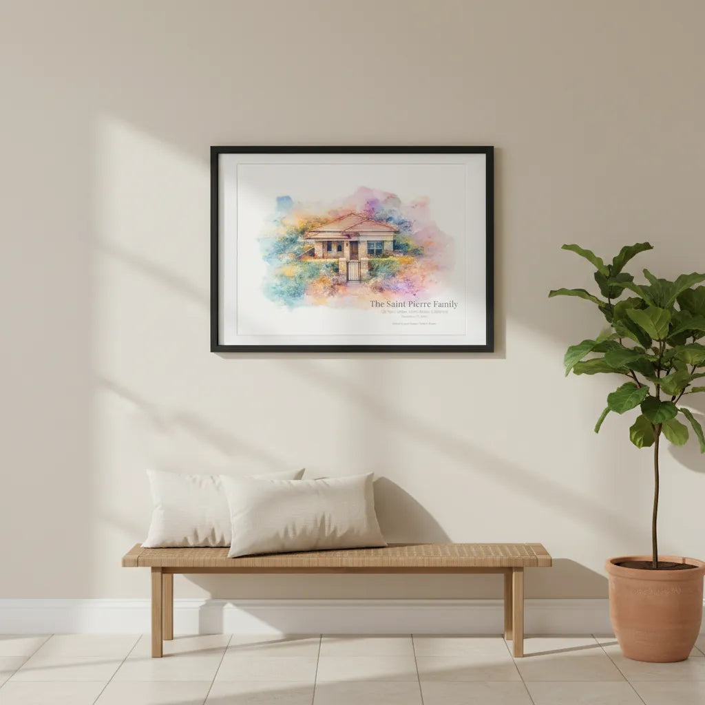 The Home Collection™ – Watercolor Home Portrait