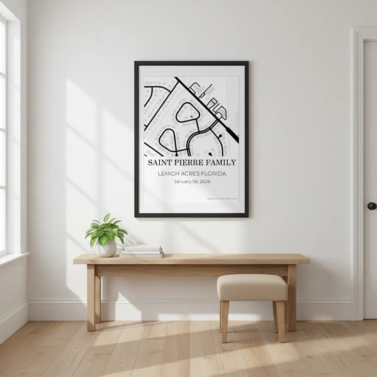 The Map Collection™ – Home Sweet Home Map Portrait