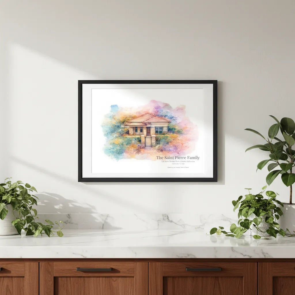 The Home Collection™ – Watercolor Home Portrait